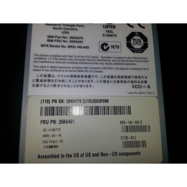 Switch de ocasion 26K6479 IBM serveur-occasion.com