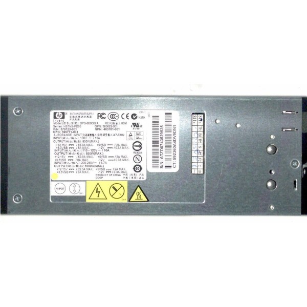 Alimentation pour Hp Proliant ML350 G5 Ref : 379123-001