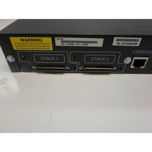 Used Switch WS-C3750G-24T-S CISCO serveur-occasion.com
