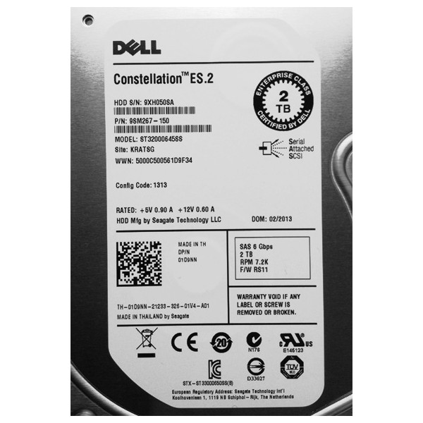 1D9NN Disque dur DELL d'occasion