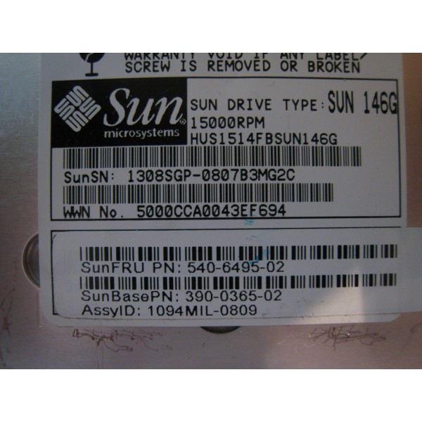 Used disk drive SUN 540-6495-02 serveur-occasion.com
