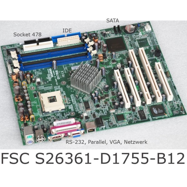 Mainboard für FUJITSU Primergy RX200 S3 : S26361-D1755-B12