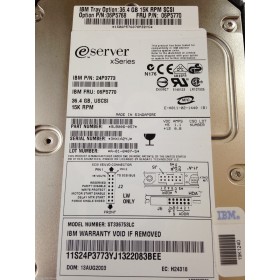 Disk drive Ibm 06P5770 SCSI 3.5" 15Krpm 36 Gigas