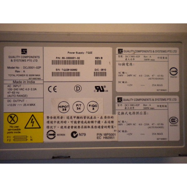 18P5001 ALIMENTATION IBM Switch 2005-XXX 60-0300031-02  