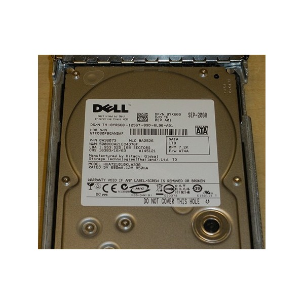 Disque Dur Dell SAS 3.5 7200rpm 1000 Gb YR660