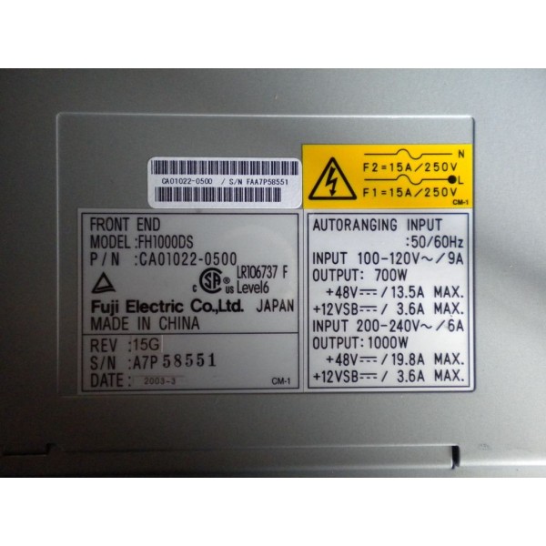 CA01022-0500 ALIMENTATION FUJITSU PRIMEPOWER 650   