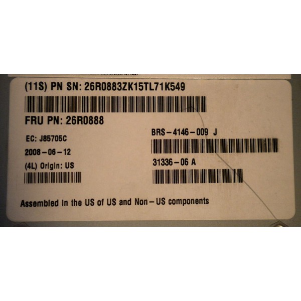 26R0888 SWITCH 6 PORTS IBM 26R0883 BRS-4146-009 