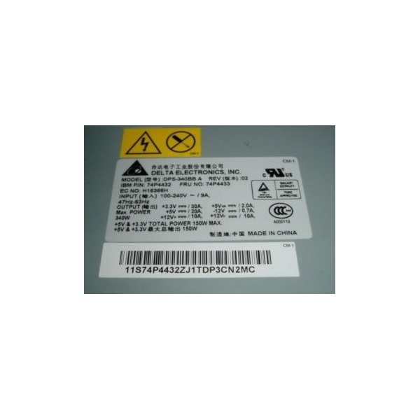 74P4433 ALIMENTATION IBM X206 74P4432 DPS-340BB 