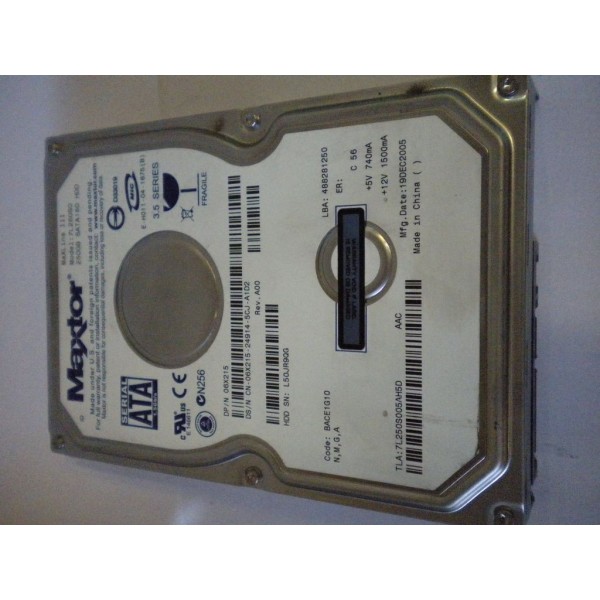 6X215 DELL DISK DRIVE 7L250S0 