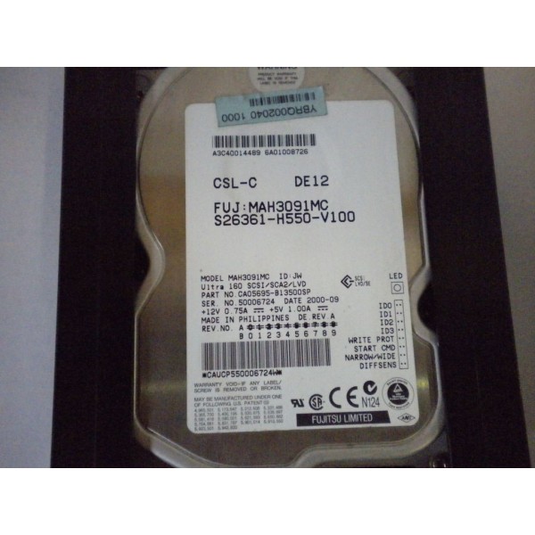 S26361-H550-V100 FUJITSU DISK DRIVE    