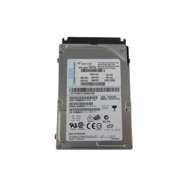 Disque Dur  Ibm SCSI 2.5 10Krpm 36 Gb 39R7336