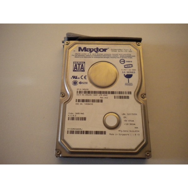 Hard Drive DELL K5209 SATA 3.5" 160 Gigas 7200 Rpm