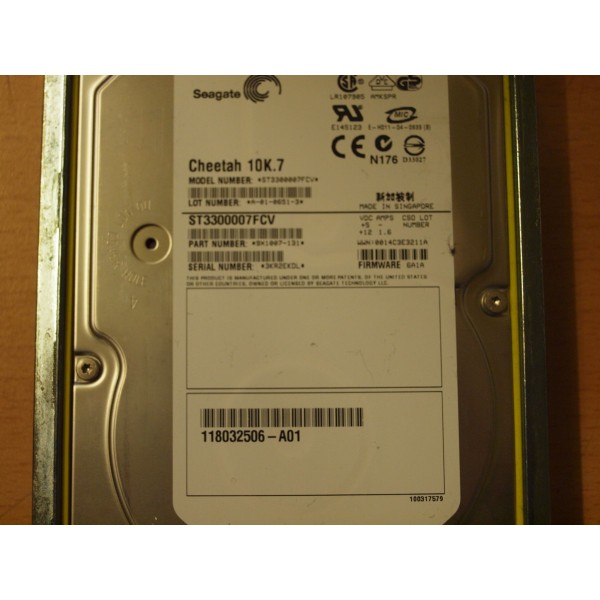 Disque Dur Dell/Emc Fibre 3.5 10Krpm 300 Gb XF719