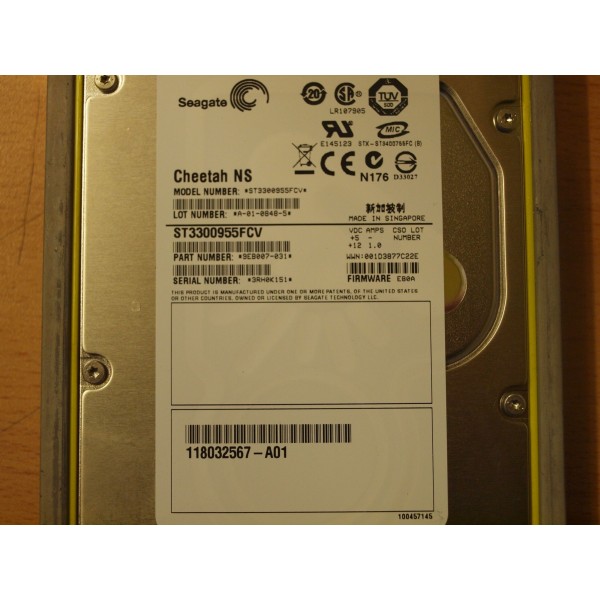 Disque Dur Dell/Emc Fibre 3.5 10Krpm 300 Gb HT278