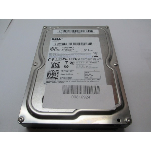 Dischi DELL 6R63F 500 Gigas SATA 3.5" 7200 Rpm