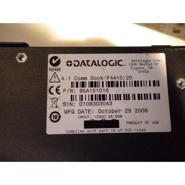 Barcode Datalogic 95A151016 Chargeur de batterie