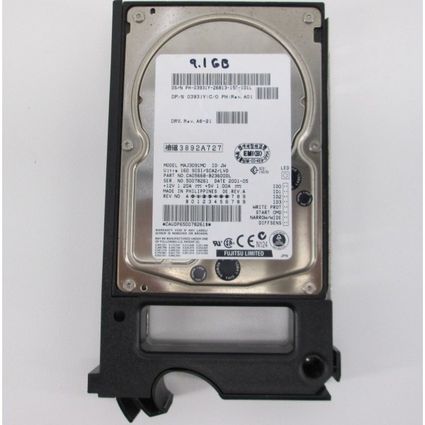 Dischi DELL 3931Y 9 Gigas SCSI 3.5" 10 Krpm
