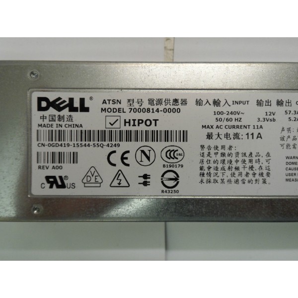 GD419 ALIMENTATION Dell Poweredge 2850 7000814-0000
