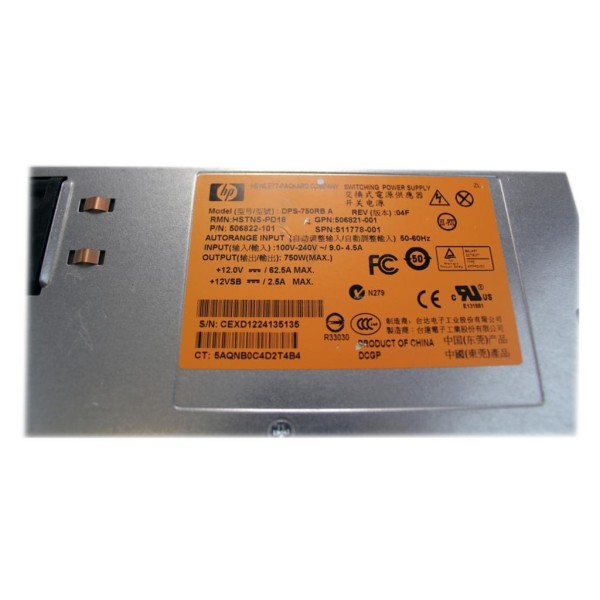 Alimentation HP Proliant ML150/ML370/ML350 G6 511778-001