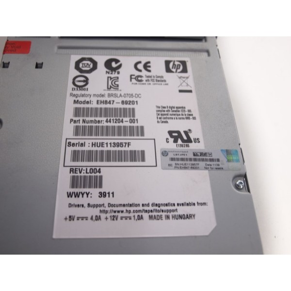 Sauvegarde LTO3SAS Hp EH847-69201