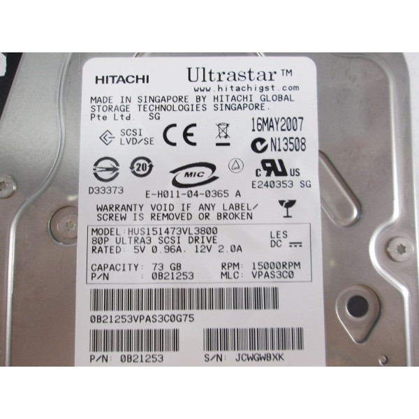 HITACHI Disk drive HUS151473VL3800 Gigas