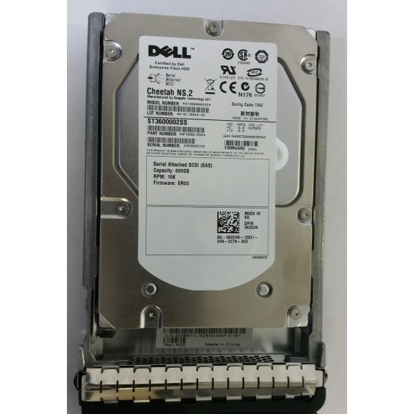 Dischi DELL K054N 600 Gigas SAS 3.5" 10 Krpm