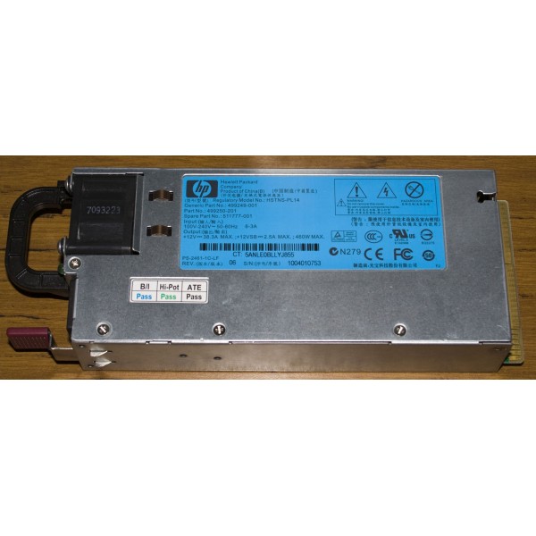 Fuente de Alimentacion HP 499250-101 para Proliant DL380/DL360