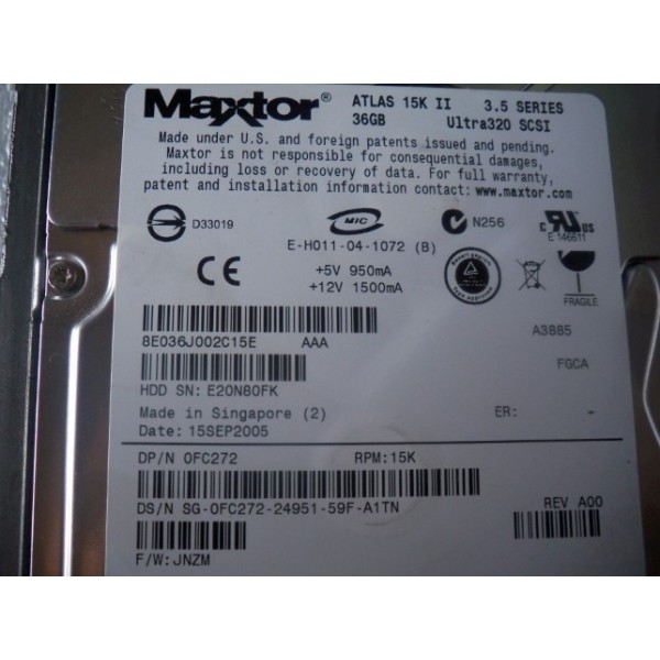 Used disk drive DELL FC272 serveur-occasion.com