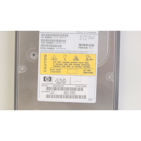 Disque dur HP AB421-2101A divers    Gigas