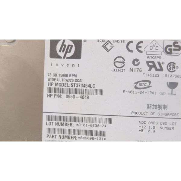 Disque dur HP AB421-2101A divers    Gigas