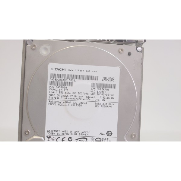 Disque dur HITACHI HDE721010SLA330 SATA 3.5 7200 Rpm 1000 Gigas