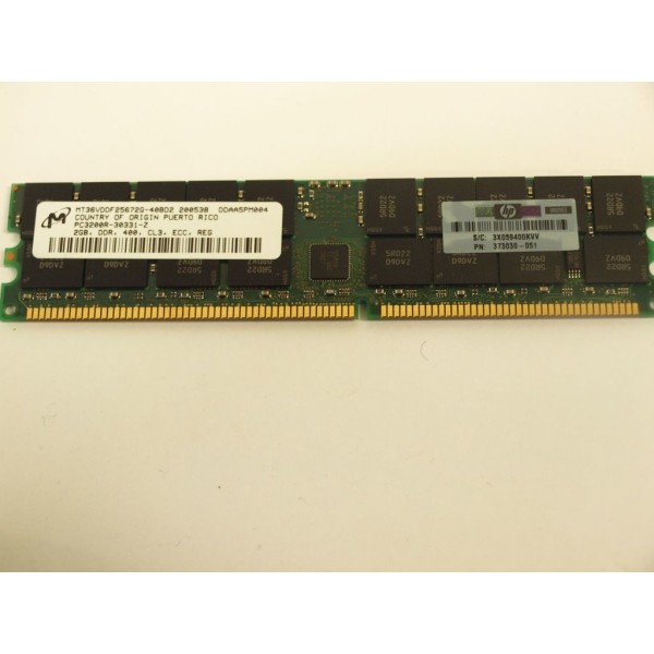 Memory HP 373030-051 2 Go (1 x 2 Go) DDR2 SDRAM DIMM 184 broches