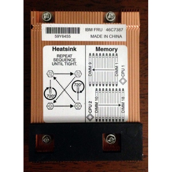 Radiateur pour IBM HS22V : 59Y6455