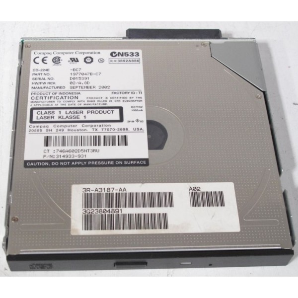 DVD-CD HP DL380 : 314933-931