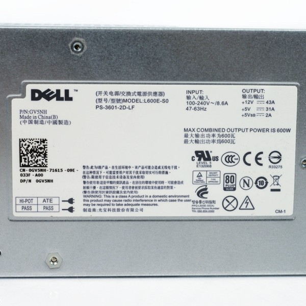Power Supply PS-3601-2D-LF for DELL MD1200/MD3200