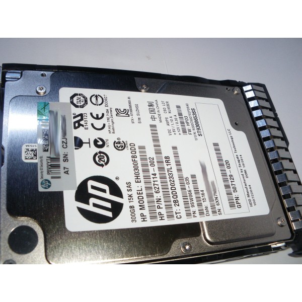 HP Disk drive 653960-001 300 Gigas SAS 2.5" 15 Krpm