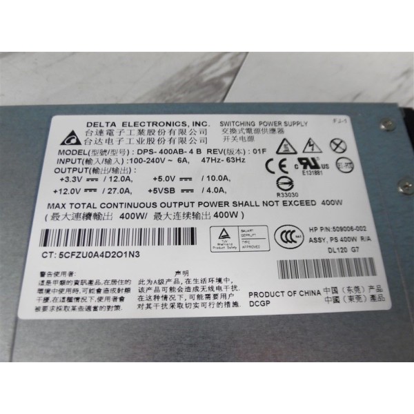 Fuente de alimentacion DPS-400AB-4 para HP ProLiant DL320 G6