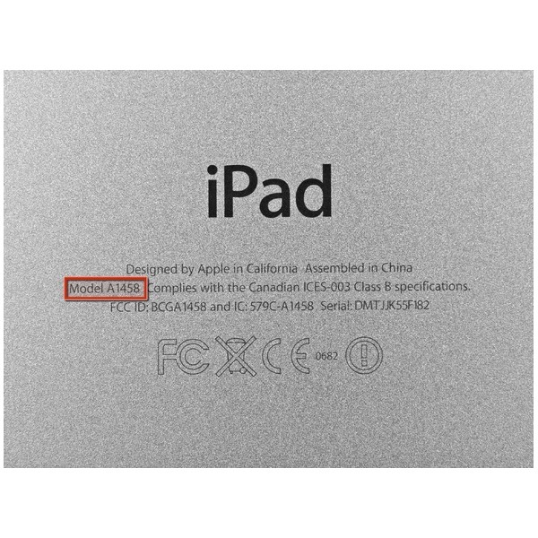 Ipad 4 Noir A1458 Ecran Rétina Wifi 16 Gigas + Housse + Chargeur