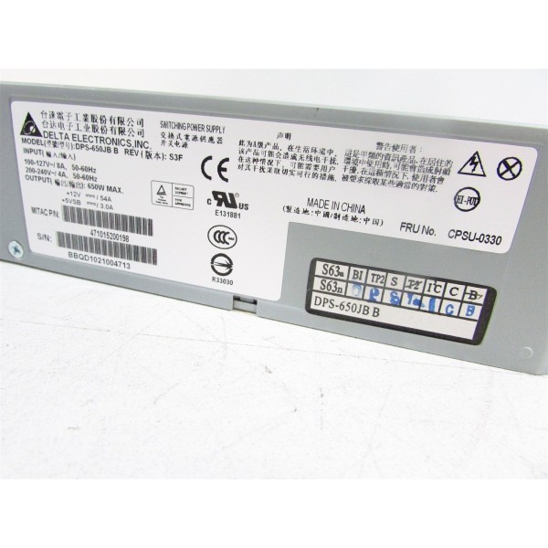 Alimentation DELTA CPSU-0330 pour Powervault TL2000/TL4000