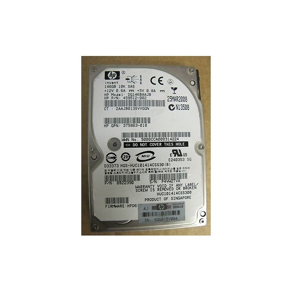 Used disk drive HP 459512-002 serveur-occasion.com