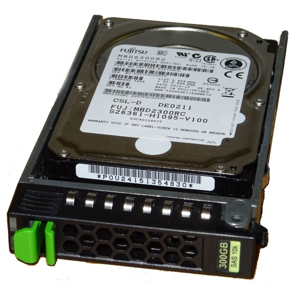 Disque Dur FUJITSU SAS 2.5 10 Krpm 300 Gb S26361-H1095-V100