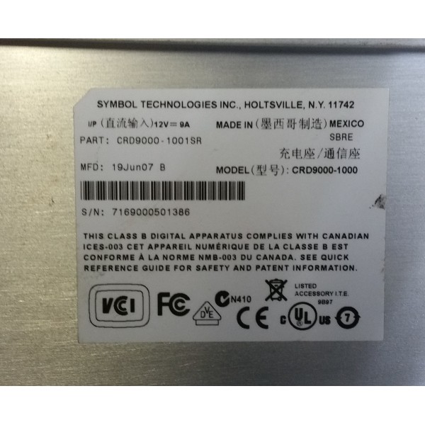 Lecteur de Code-Barre SYMBOL CRD9000-1001SR
