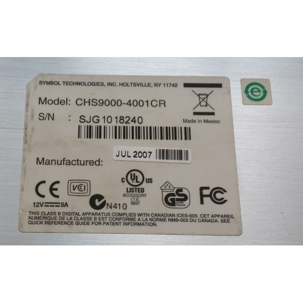 Lecteur de Code-Barre SYMBOL CHS9000-4001CR