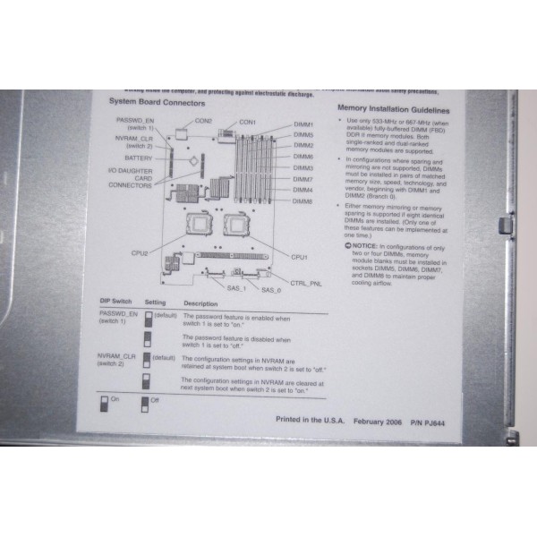 SERVER DELL Poweredge 1955 2 x Xeon Quad Core L5310 4 Gigas Blade