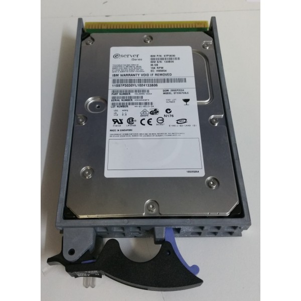 Hard Disk IBM 97P3030 SCSI 3.5" 36 Gigas 15 Krpm