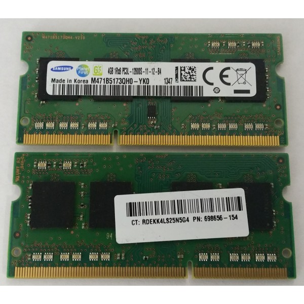 Memoire PC3L-12800S 4 Go HP 698656-154