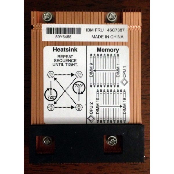 Radiateur IBM pour Bladecenter HS22V : 46C7387