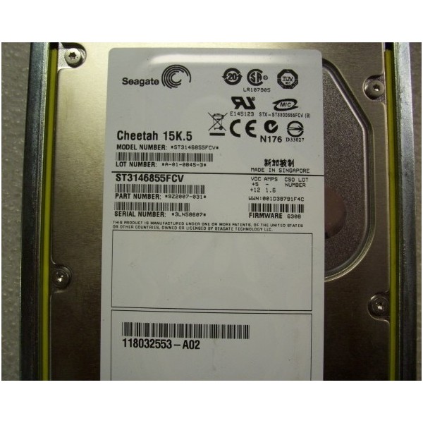 Disque Dur Dell/Emc Fibre 3.5 15Krpm 146 Gb NX292