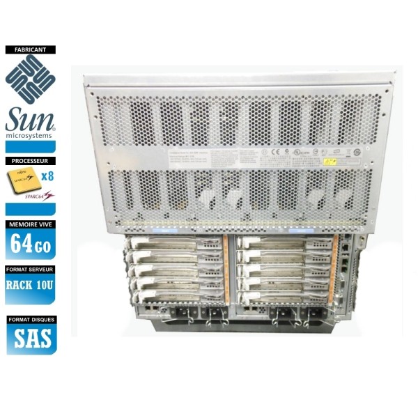 SERVIDOR SUN M5000 8 x SPARC 64 VI 64 Gigas Rack 10U