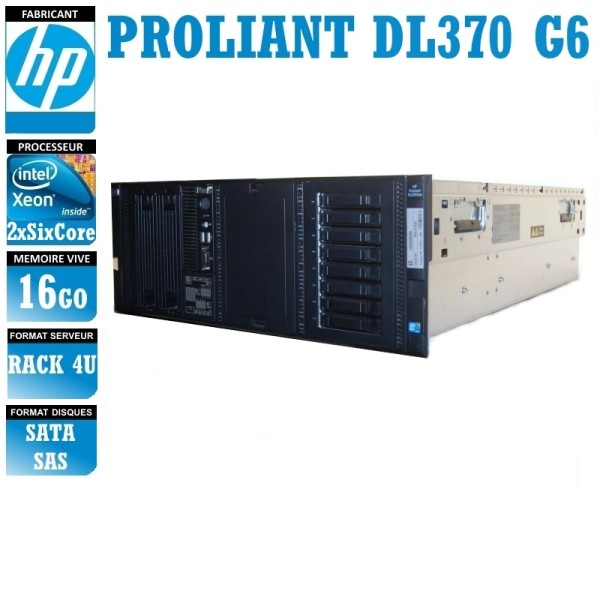 SERVER HP Proliant DL370 G6 2 x Xeon Six Core X5650 16 Gigas Rack 4U